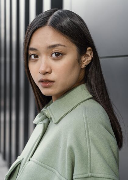 肖像年轻的日本美女女人女人模特