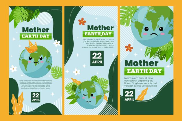 故事地球母亲节庆祝活动Instagram故事集自然环境地球
