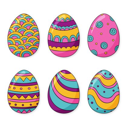 鸡蛋手绘复活节彩蛋系列教复活节收集