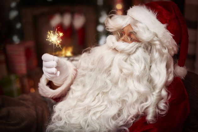 夜晚全世界的人圣诞快乐手套胡须高级