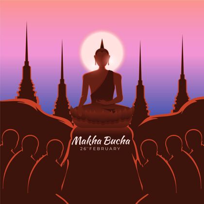 泰国Makhabuchaday插图节日斯里兰卡佛教