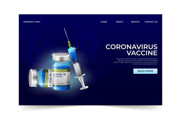 网站平面手绘冠状病毒疫苗登陆页模板铅捕获页生病流行病