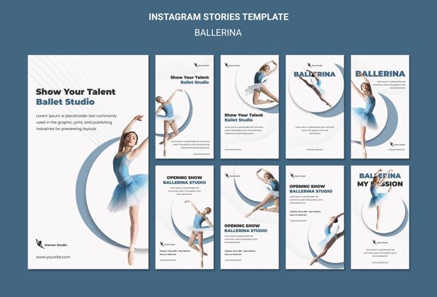 Instagram故事芭蕾舞演员instagram故事灵活表演体操
