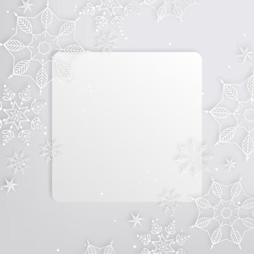 空方拷贝空间冬季背景纸样式降雪简单插图