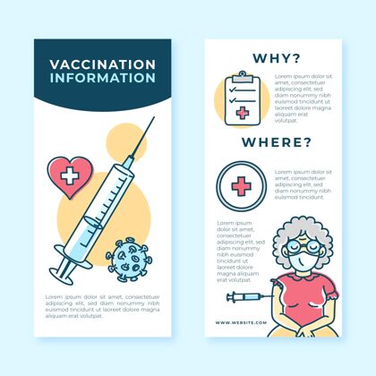 疫苗绘制冠状病毒疫苗宣传手册危险疾病大流行