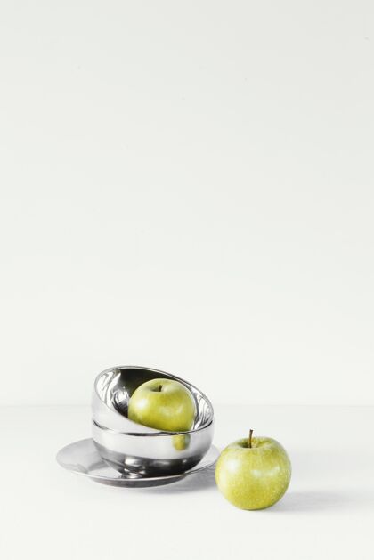 室内抽象概念苹果和碗简约内部简约