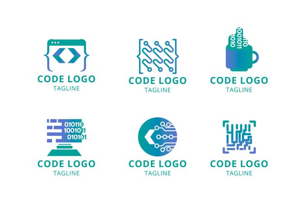 品牌平面现代代码标志收集包装企业收集