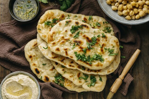 俯视图俯瞰巴基斯坦的用餐安排文化安排美味
