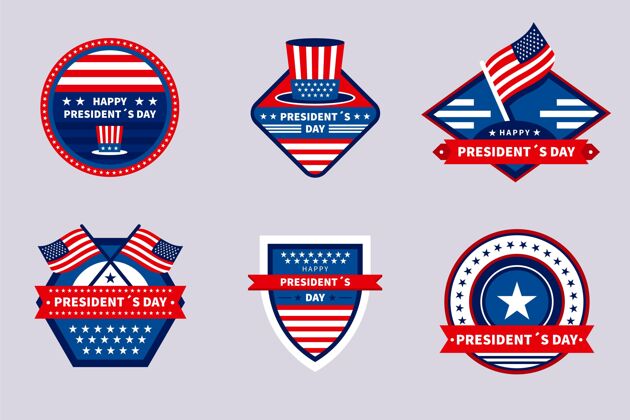 总统日标签徽章收藏爱国选举美国