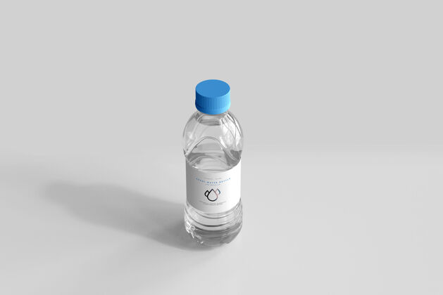 广告500毫升淡水瓶模型塑料水品牌