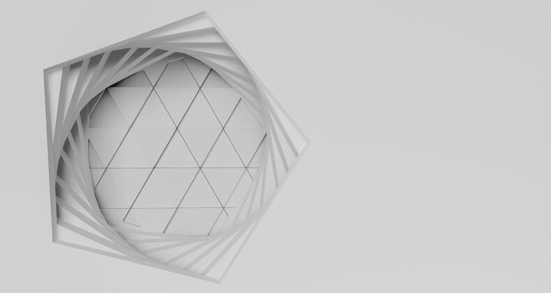 抽象形状现代几何背景与复制空间形状极简极简