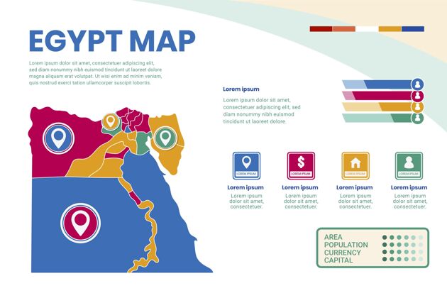 平面设计平面设计埃及地图信息图信息图形信息图