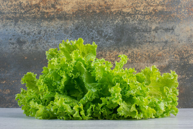 蔬菜新鲜的绿色生菜大理石背景高品质的照片有机农业植物
