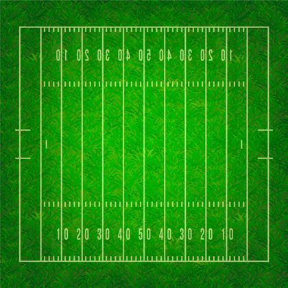 美国现实美式足球场在顶视图现实美国场地