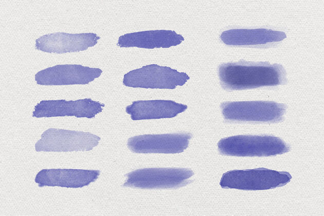 笔划水彩画收藏手紫色水彩画