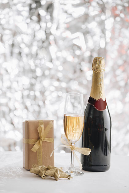 泡泡新年快乐-派对装饰葡萄酒庆典年