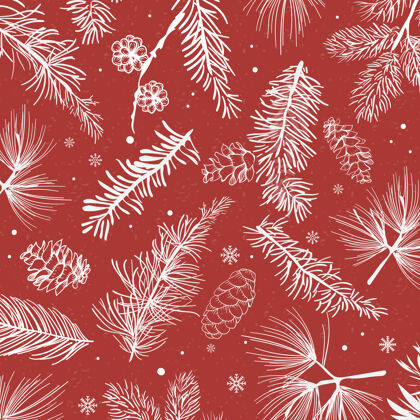 欢乐红色背景 冬季装饰纸季节冷