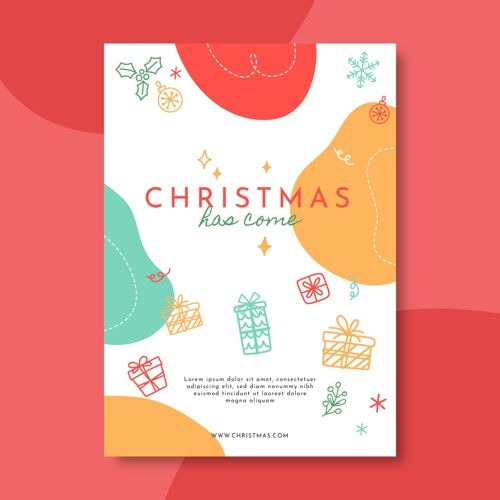 准备节日圣诞海报模板插图贺卡文化准备印刷